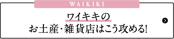 ハワイ　おすすめ　お土産　雑貨　モデルプラン　ワイキキ　