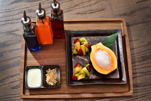 つるとんたん ハワイのつるとんたん つるとんたんのデザート フルーツ ハワイ ロイヤルハワイアン
