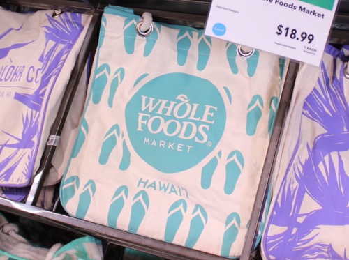 ホールフーズ　ホールフーズトート　カイルア　ハワイ　ハワイ限定　トートバッグ　wholefoods hawaii kailua