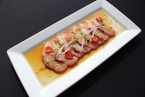 ハマチ カルパッチョ 刺身 スカイワイキキ ワイキキ ホノルル ハワイ skywaikiki yellowtail sashimi hawaii waikiki