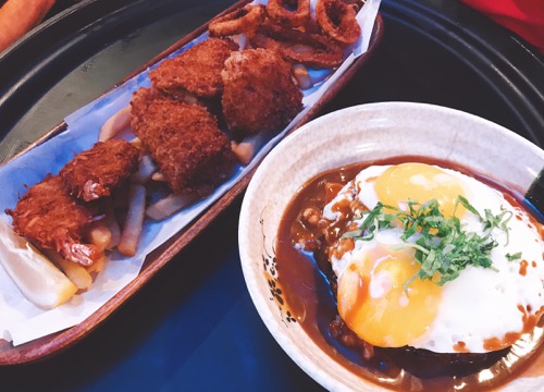 ハワイ ラバチューブ ワイキキ ロコモコ フライ food & drinks hawaii waikiki lavatube