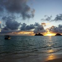 カイルア　ラニカイ　ハワイ　日の出